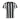 Black and white striped shirt with 'hummel' logo on a light gray background